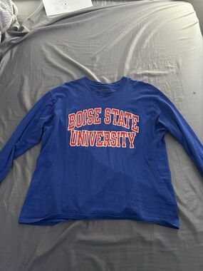 Boise State University Women's Long Sleeve Tee - Royal Blue
